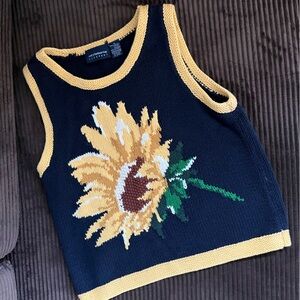 Liz Claiborne Sunflower Sweater Vest
